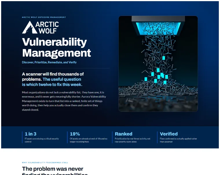 Vulnerability Management page